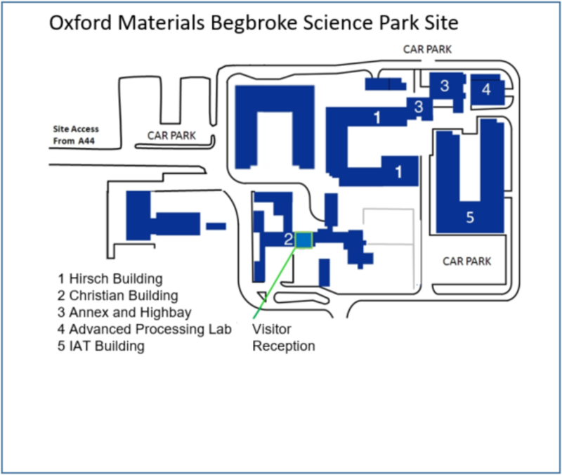 Oxford Materials Begbroke Site Map